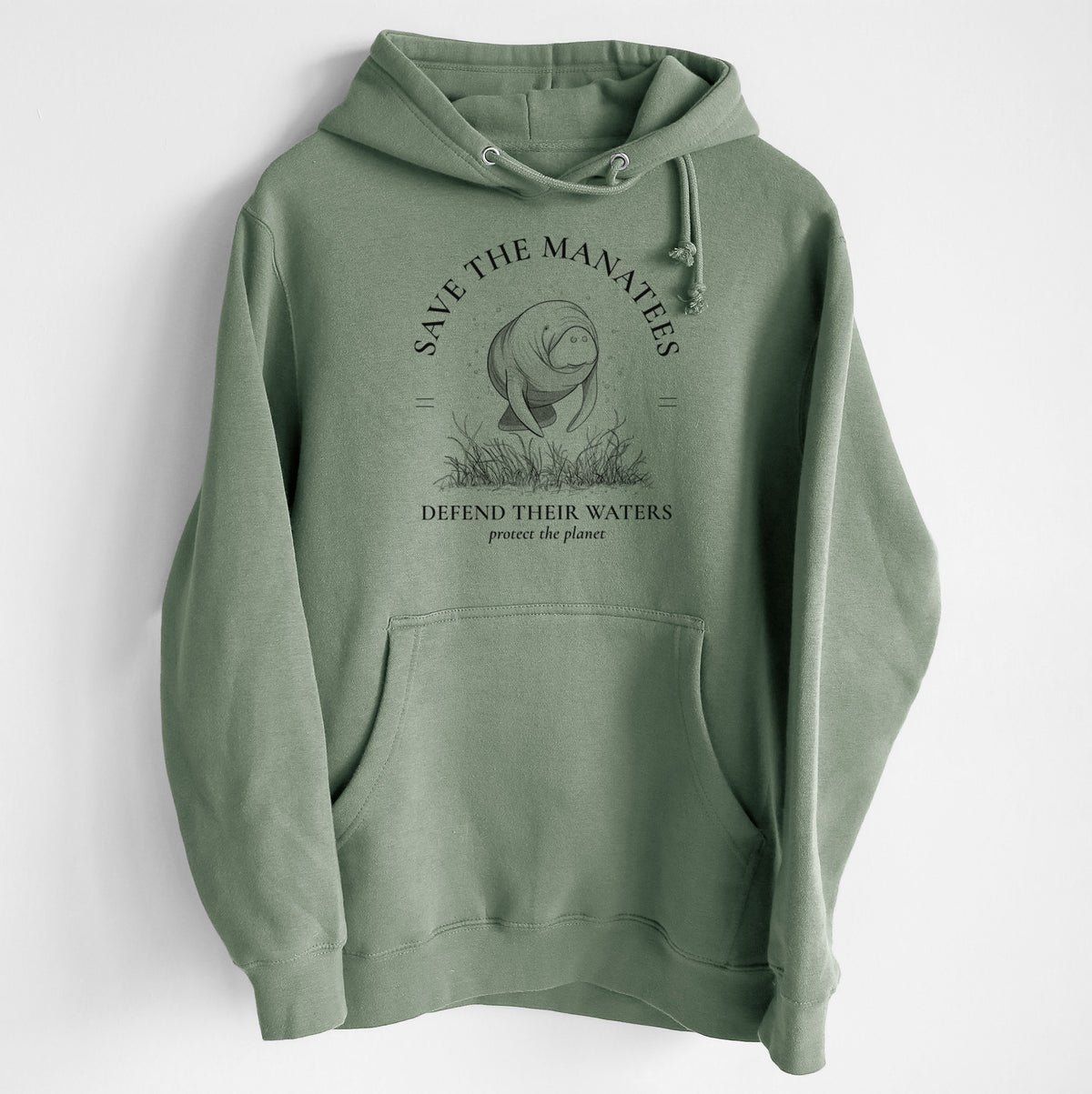 Protect The Manatees - Defend Their Waters - Heavyweight Fleece Hoodie