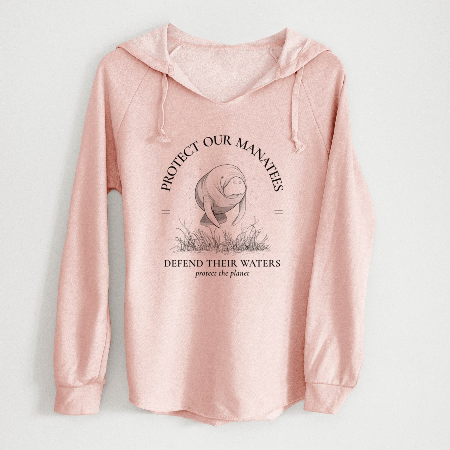 Protect The Manatees - Defend Their Waters - Cali Wave Hooded Sweatshirt