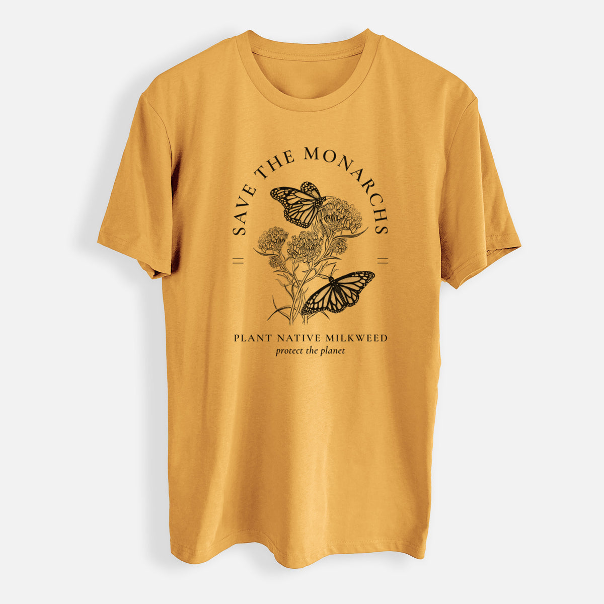 Save the Monarchs - Plant Native Milkweed - Mens Everyday Staple Tee