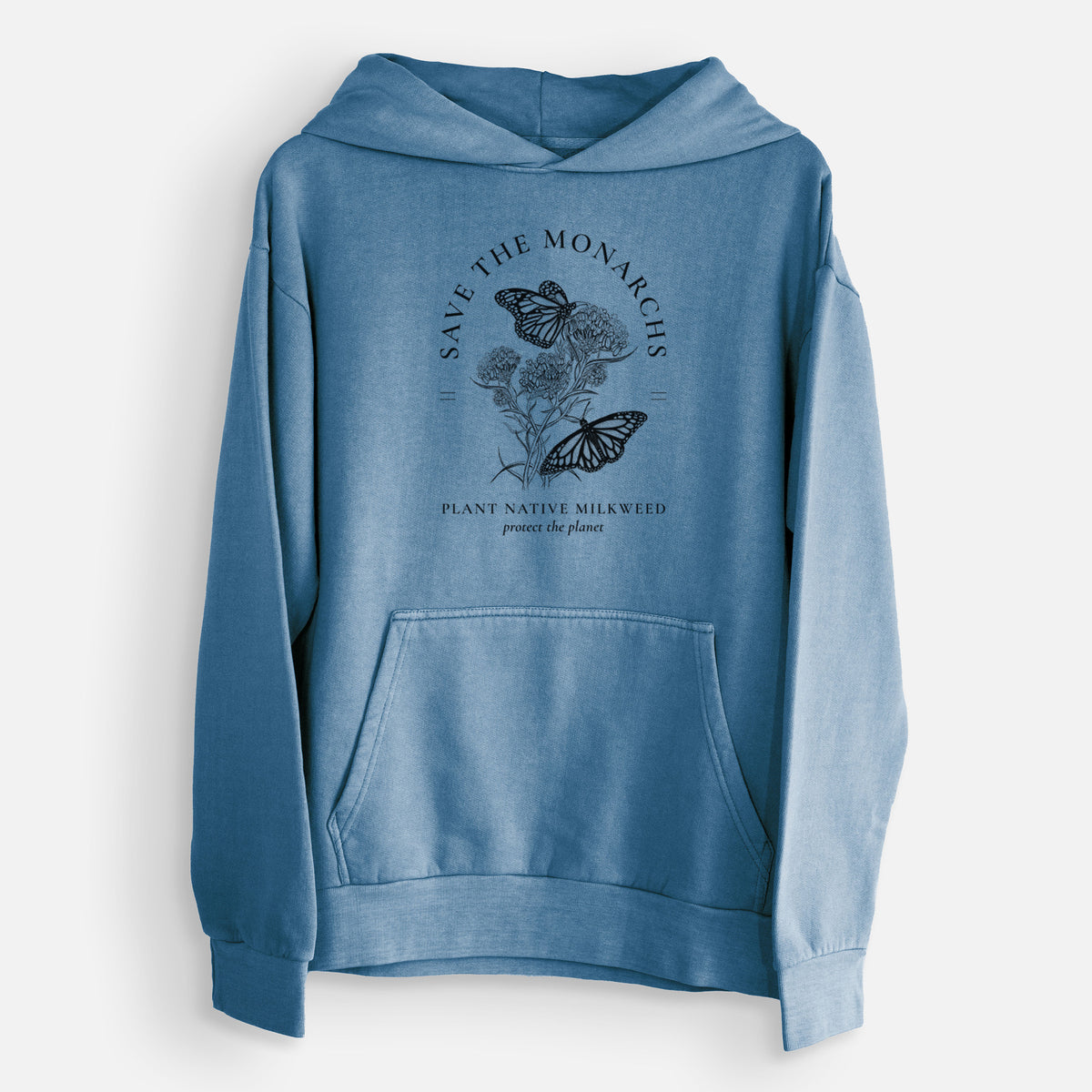 Save the Monarchs - Plant Native Milkweed  - Urban Heavyweight Hoodie