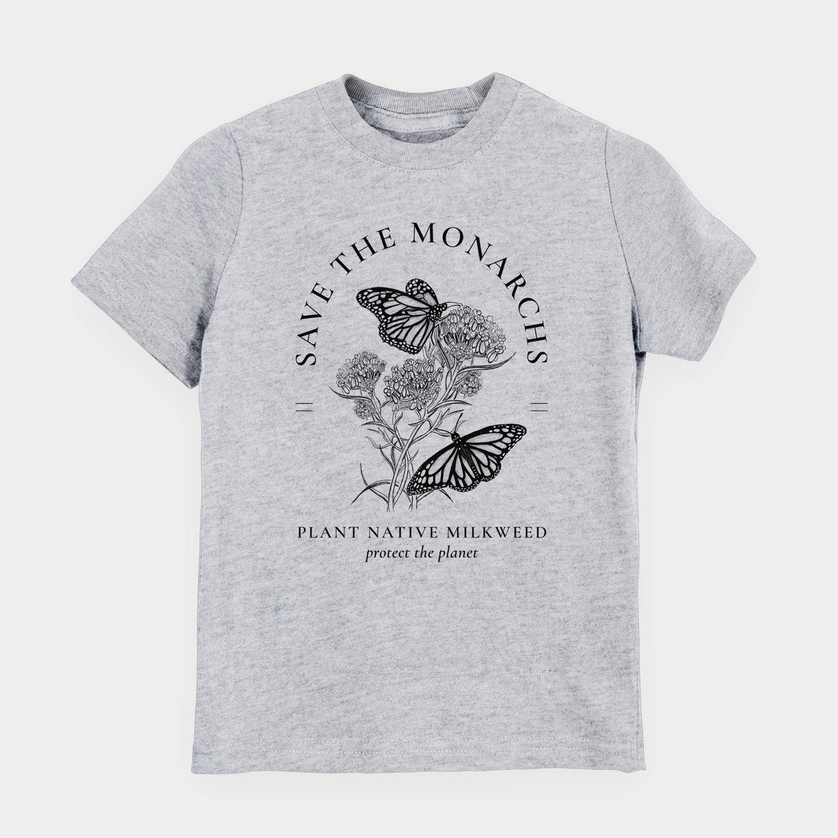 Save the Monarchs - Plant Native Milkweed - Youth Shirt