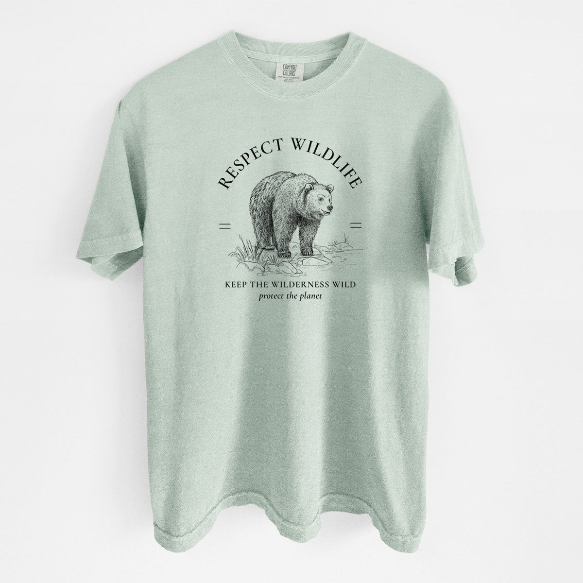Respect Wildlife - Keep the Wilderness Wild - Unisex Comfort Colors Garment-Dyed Heavyweight T-shirt