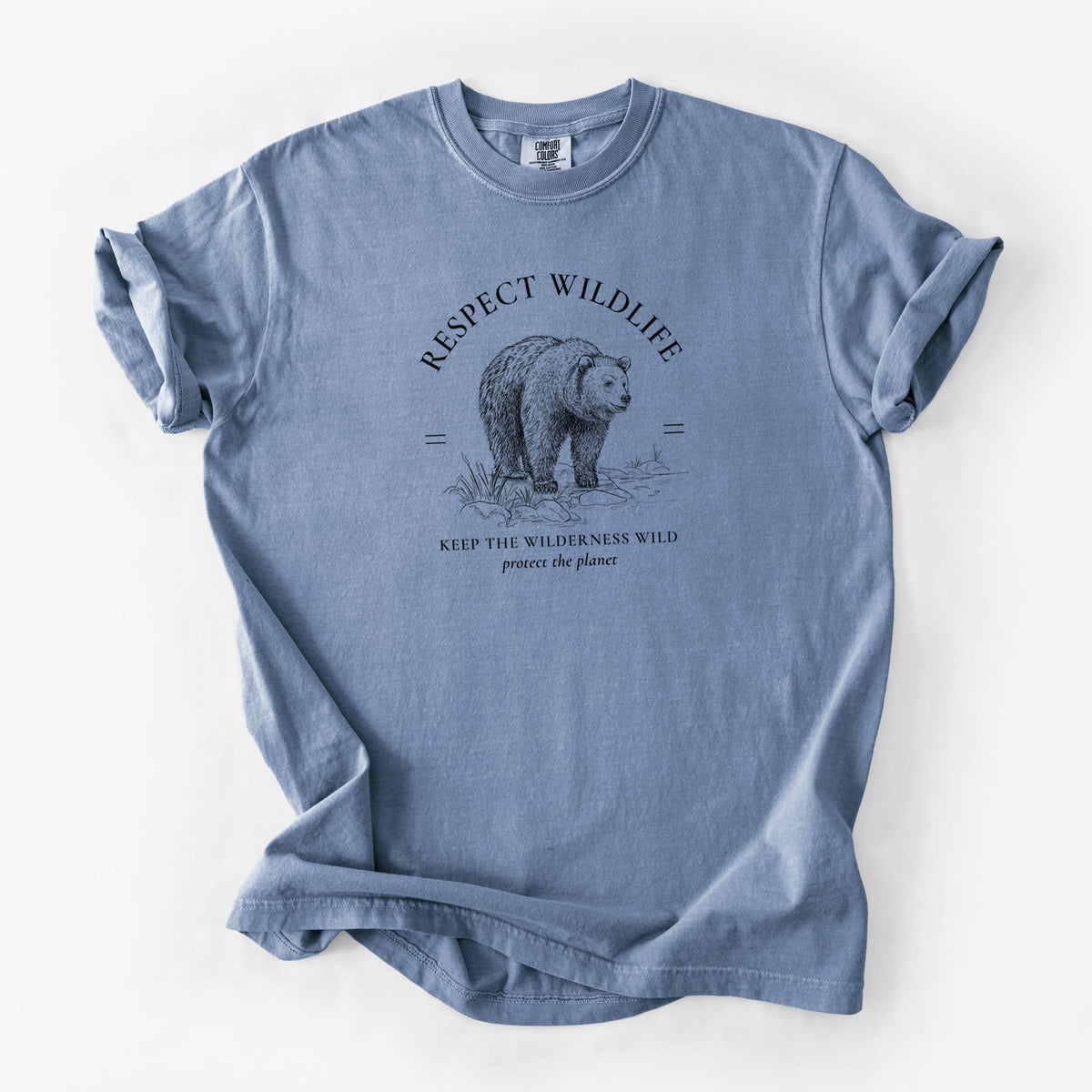 Respect Wildlife - Keep the Wilderness Wild - Unisex Comfort Colors Garment-Dyed Heavyweight T-shirt
