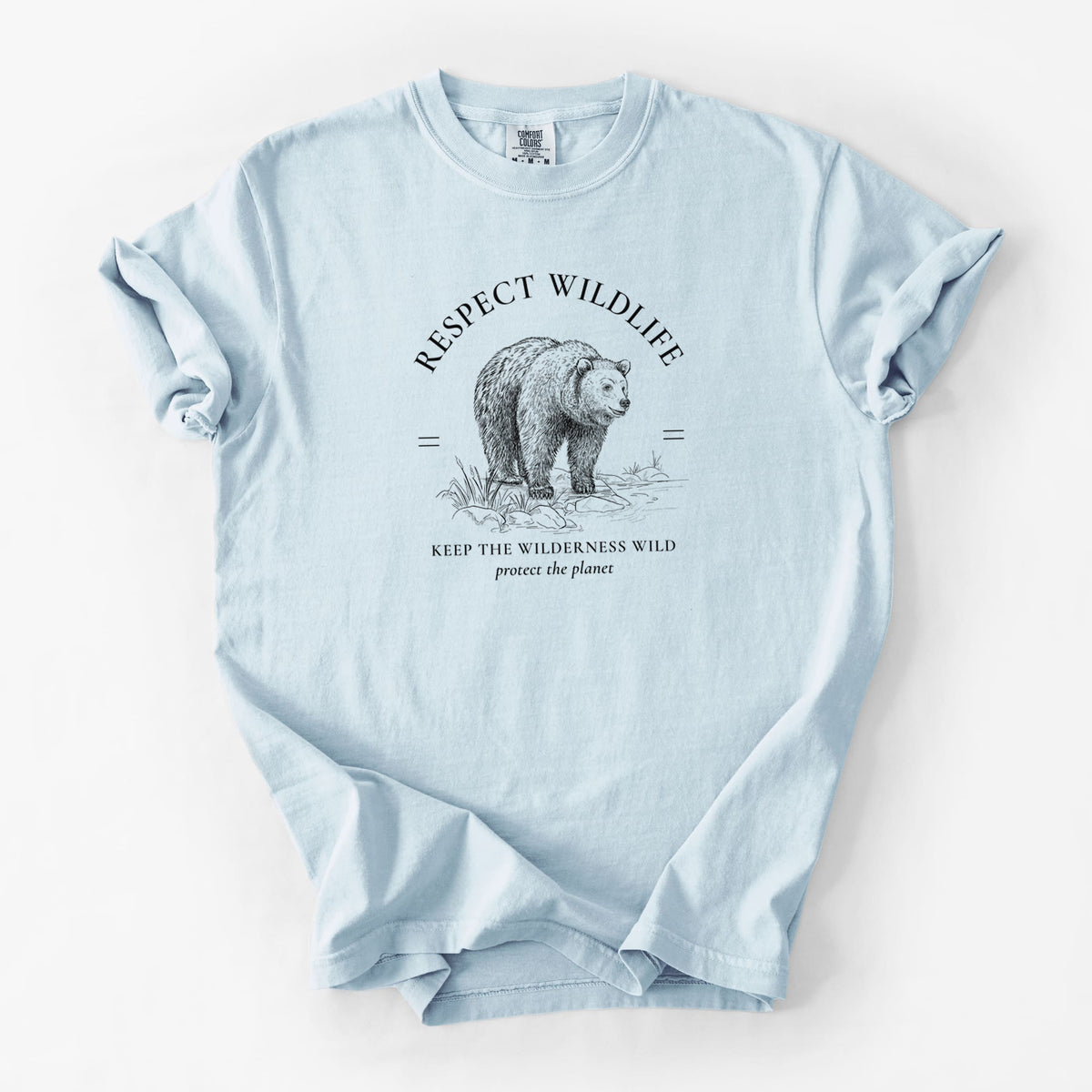 Respect Wildlife - Keep the Wilderness Wild - Unisex Comfort Colors Garment-Dyed Heavyweight T-shirt