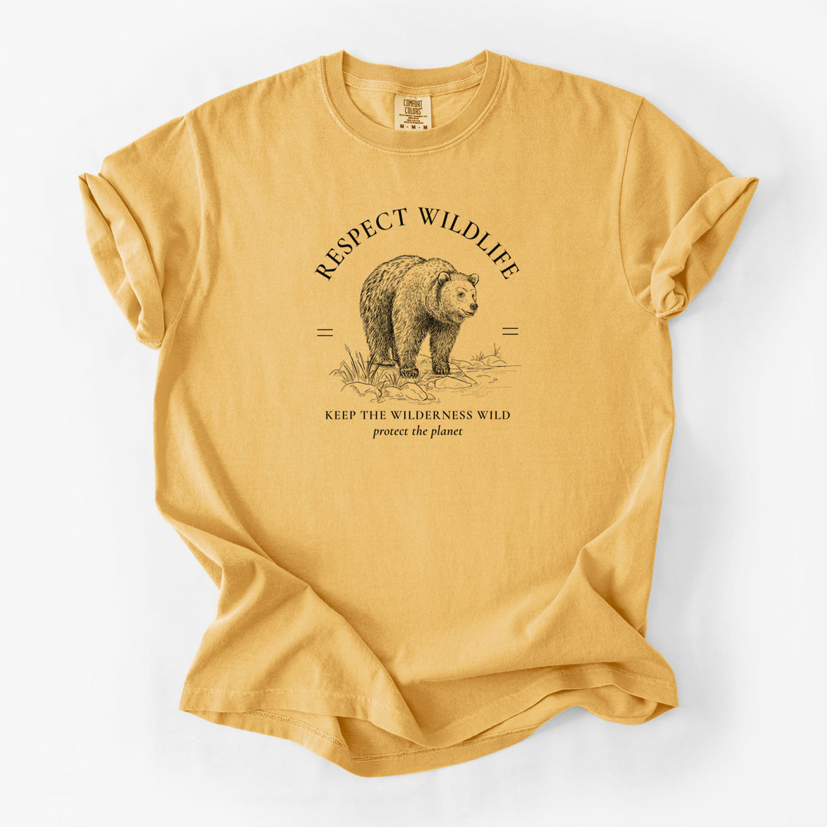 Respect Wildlife - Keep the Wilderness Wild - Unisex Comfort Colors Garment-Dyed Heavyweight T-shirt