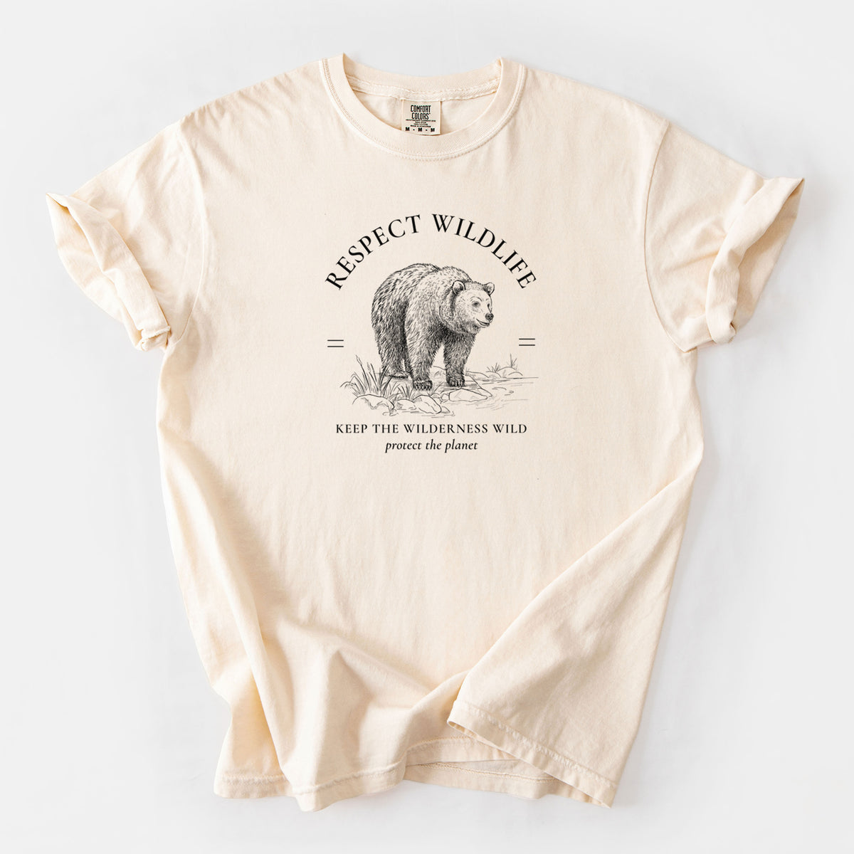 Respect Wildlife - Keep the Wilderness Wild - Unisex Comfort Colors Garment-Dyed Heavyweight T-shirt