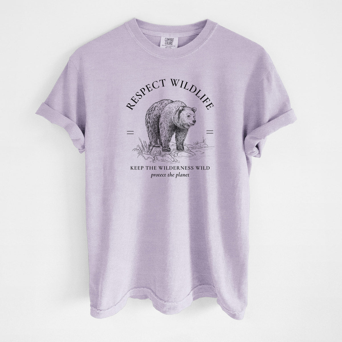 Respect Wildlife - Keep the Wilderness Wild - Unisex Comfort Colors Garment-Dyed Heavyweight T-shirt