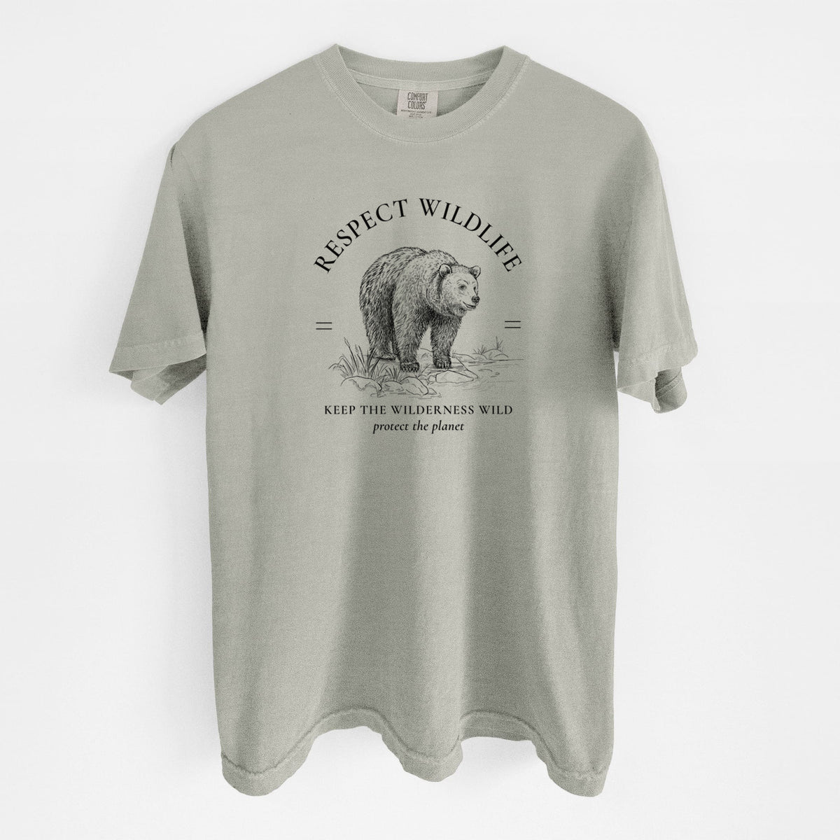 Respect Wildlife - Keep the Wilderness Wild - Unisex Comfort Colors Garment-Dyed Heavyweight T-shirt
