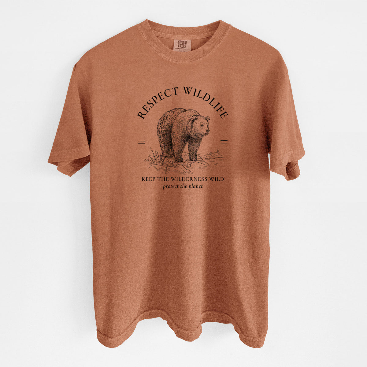 Respect Wildlife - Keep the Wilderness Wild - Unisex Comfort Colors Garment-Dyed Heavyweight T-shirt