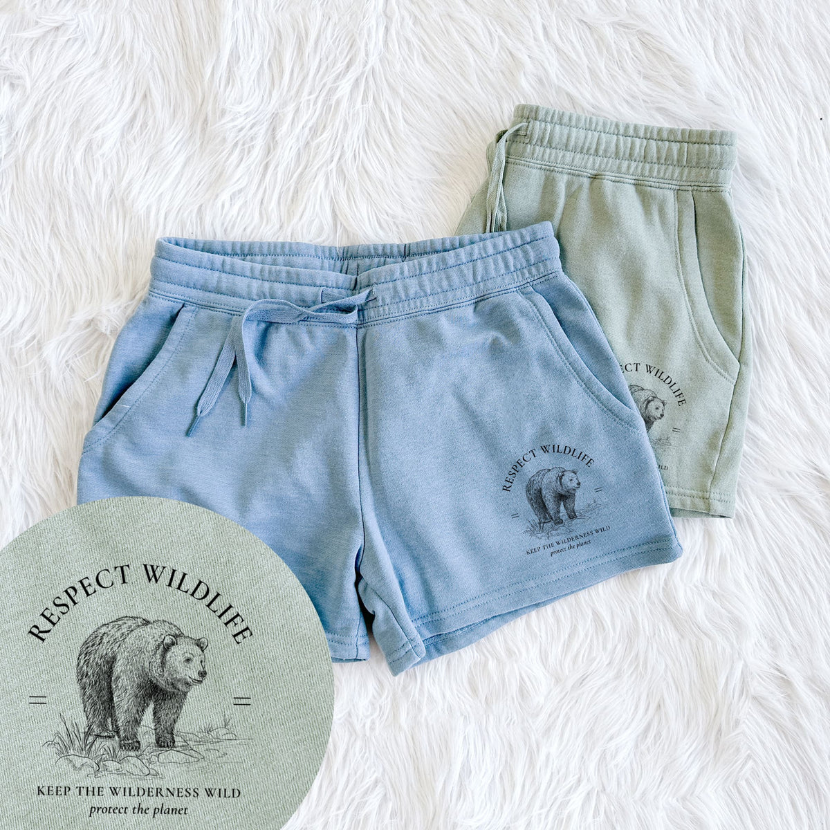 Respect Wildlife - Keep the Wilderness Wild - Women's Cali Wave Shorts