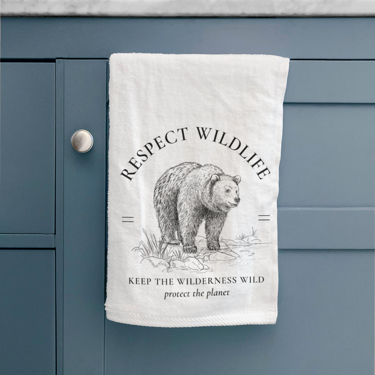 Respect Wildlife - Keep the Wilderness Wild Premium Decorative Hand Towel