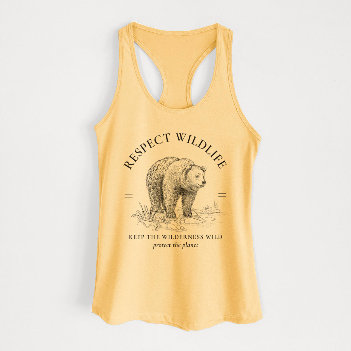 Respect Wildlife - Keep the Wilderness Wild - Women's Racerback Tanktop