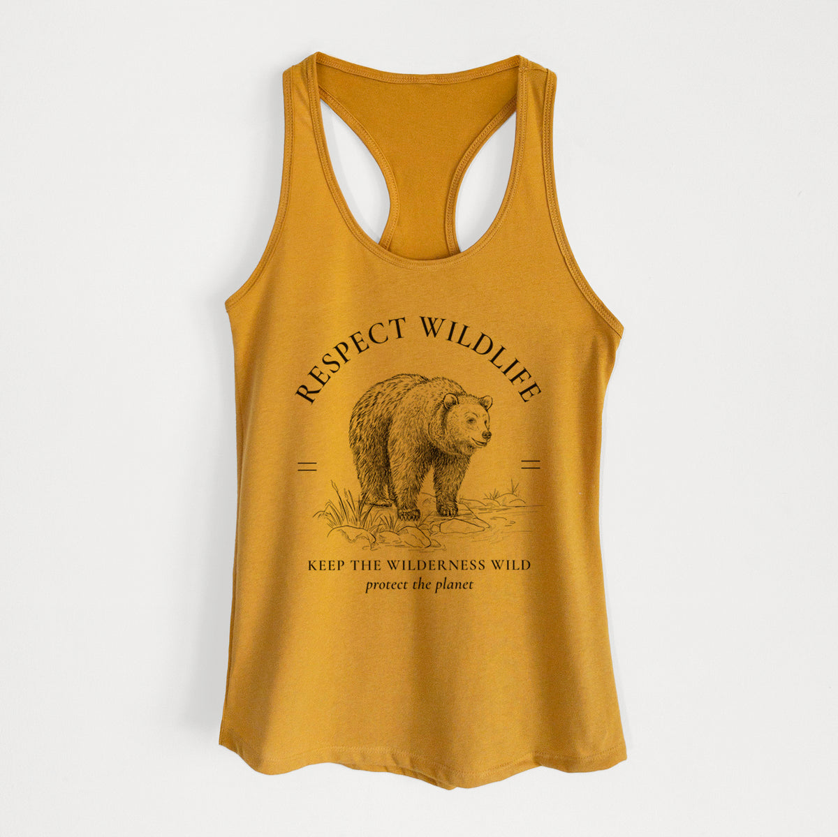 Respect Wildlife - Keep the Wilderness Wild - Women's Racerback Tanktop