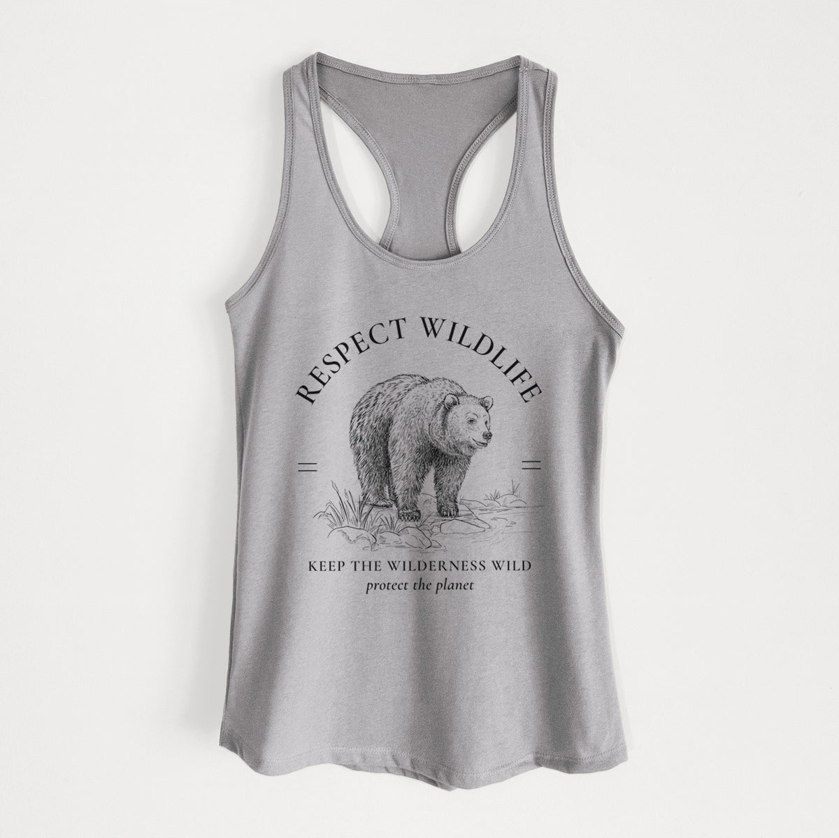 Respect Wildlife - Keep the Wilderness Wild - Women's Racerback Tanktop