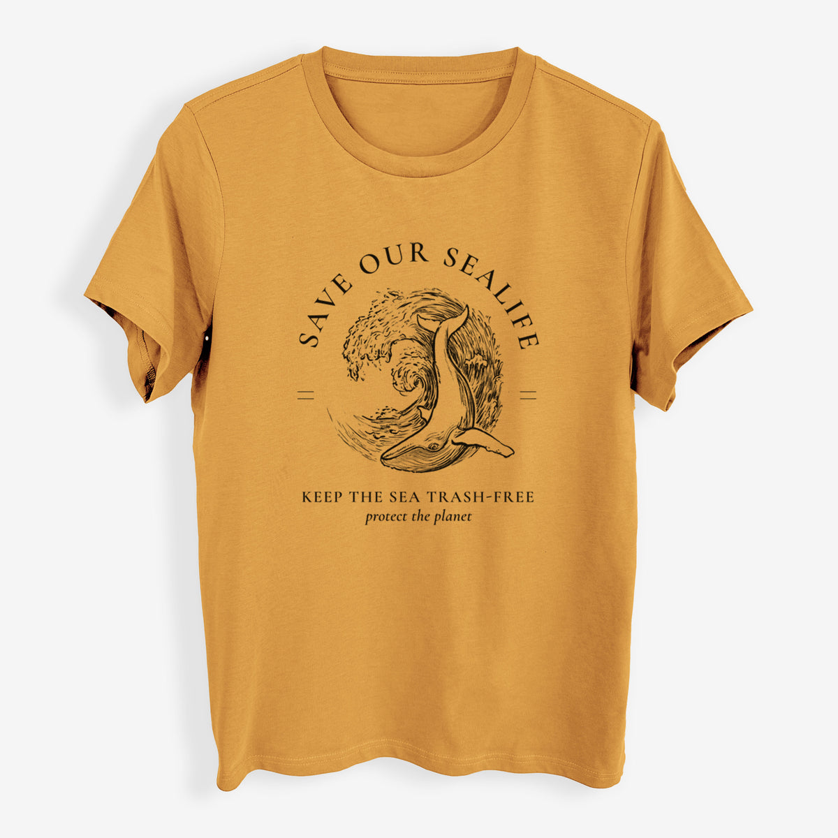 Save our Sealife - Keep the Sea Trash-Free - Womens Everyday Maple Tee
