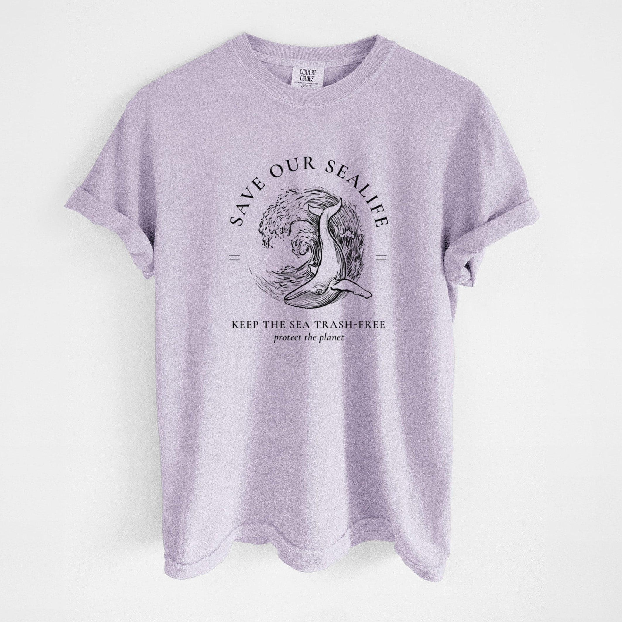 Save our Sealife - Keep the Sea Trash-Free - Unisex Comfort Colors Garment-Dyed Heavyweight T-shirt