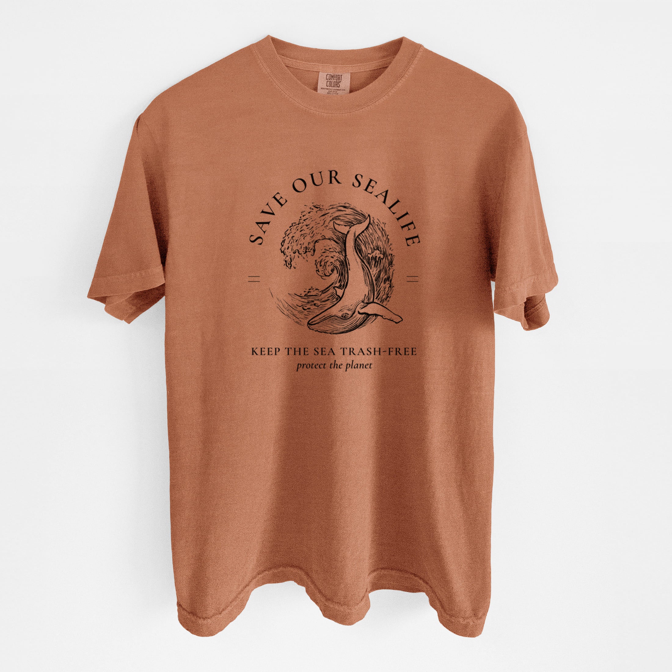 Save our Sealife - Keep the Sea Trash-Free - Unisex Comfort Colors Garment-Dyed Heavyweight T-shirt