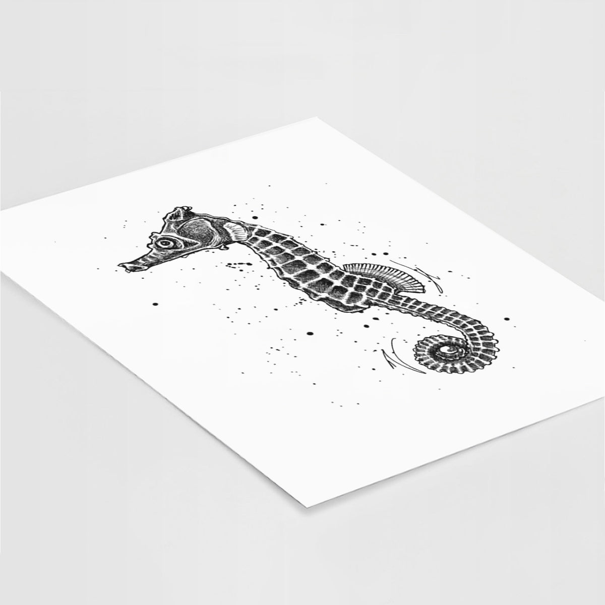 Hippocampus ingens - Pacific Seahorse - Fine Art Print