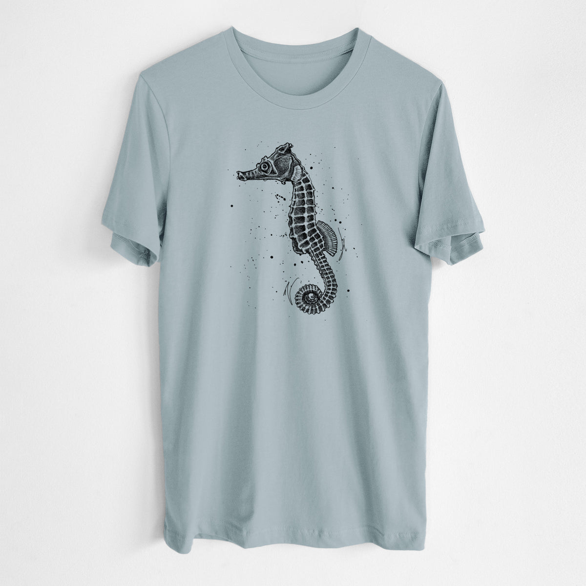 Hippocampus ingens - Pacific Seahorse - Lightweight 100% Cotton Unisex Crewneck