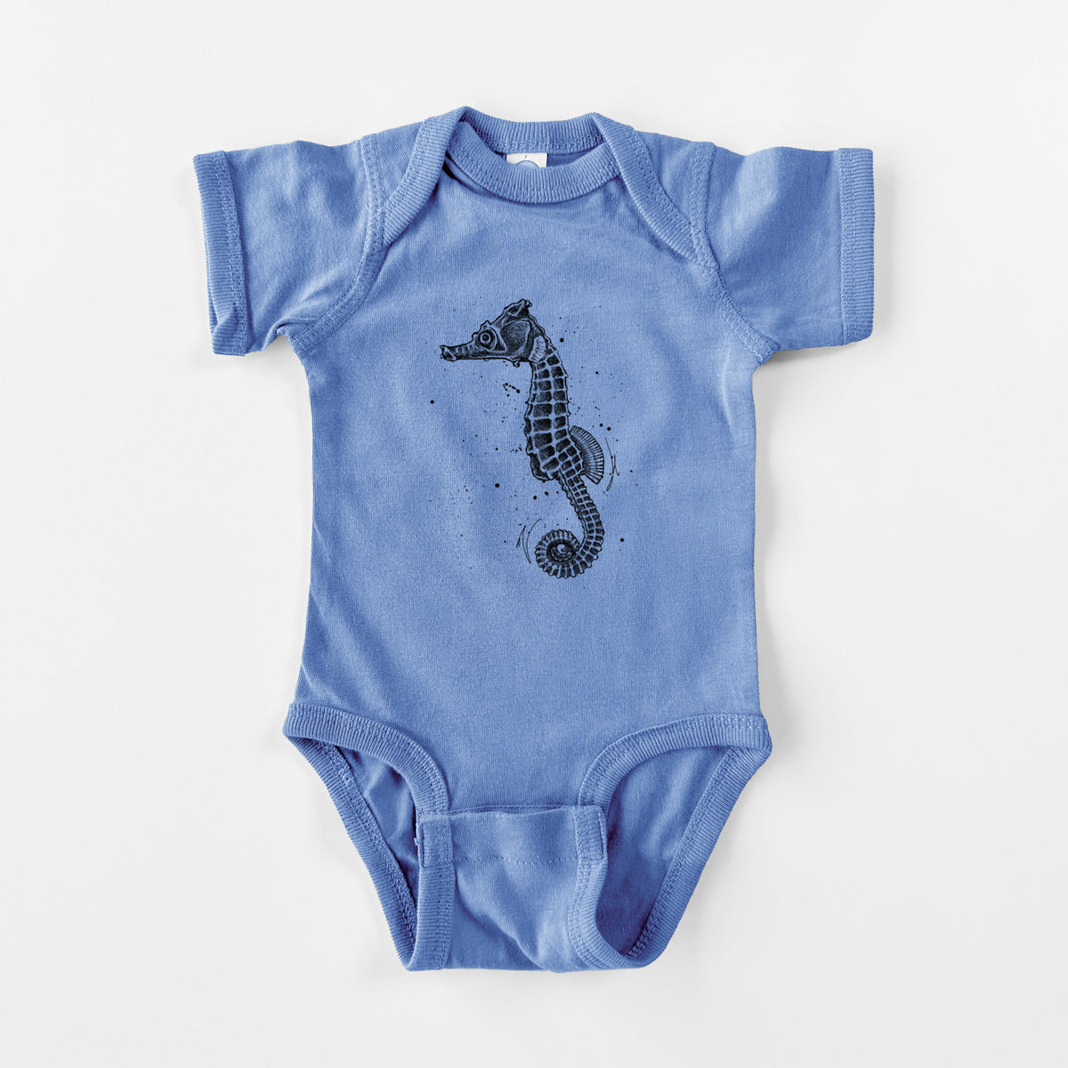 Hippocampus ingens - Pacific Seahorse - Baby Fine Jersey Bodysuit