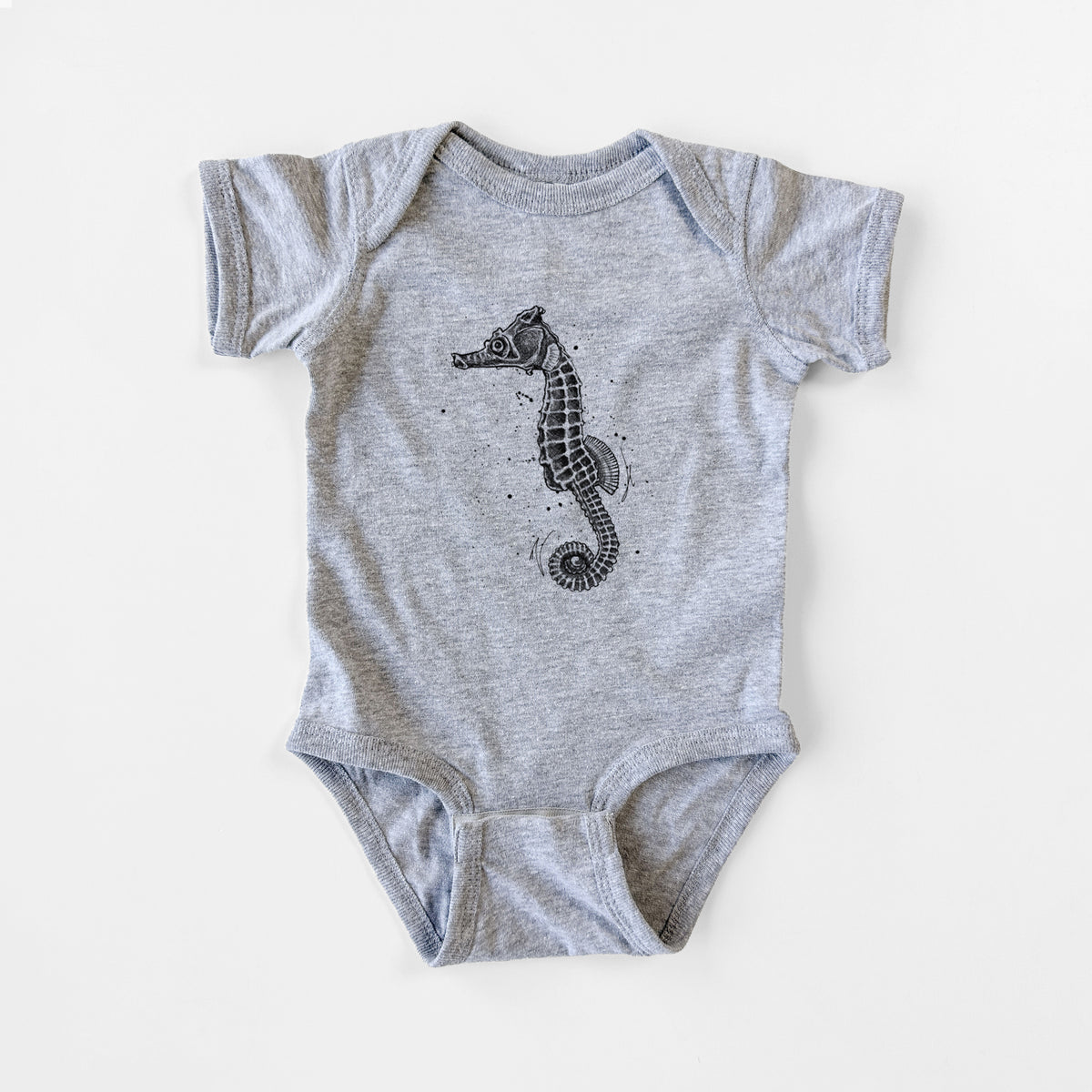 Hippocampus ingens - Pacific Seahorse - Baby Fine Jersey Bodysuit
