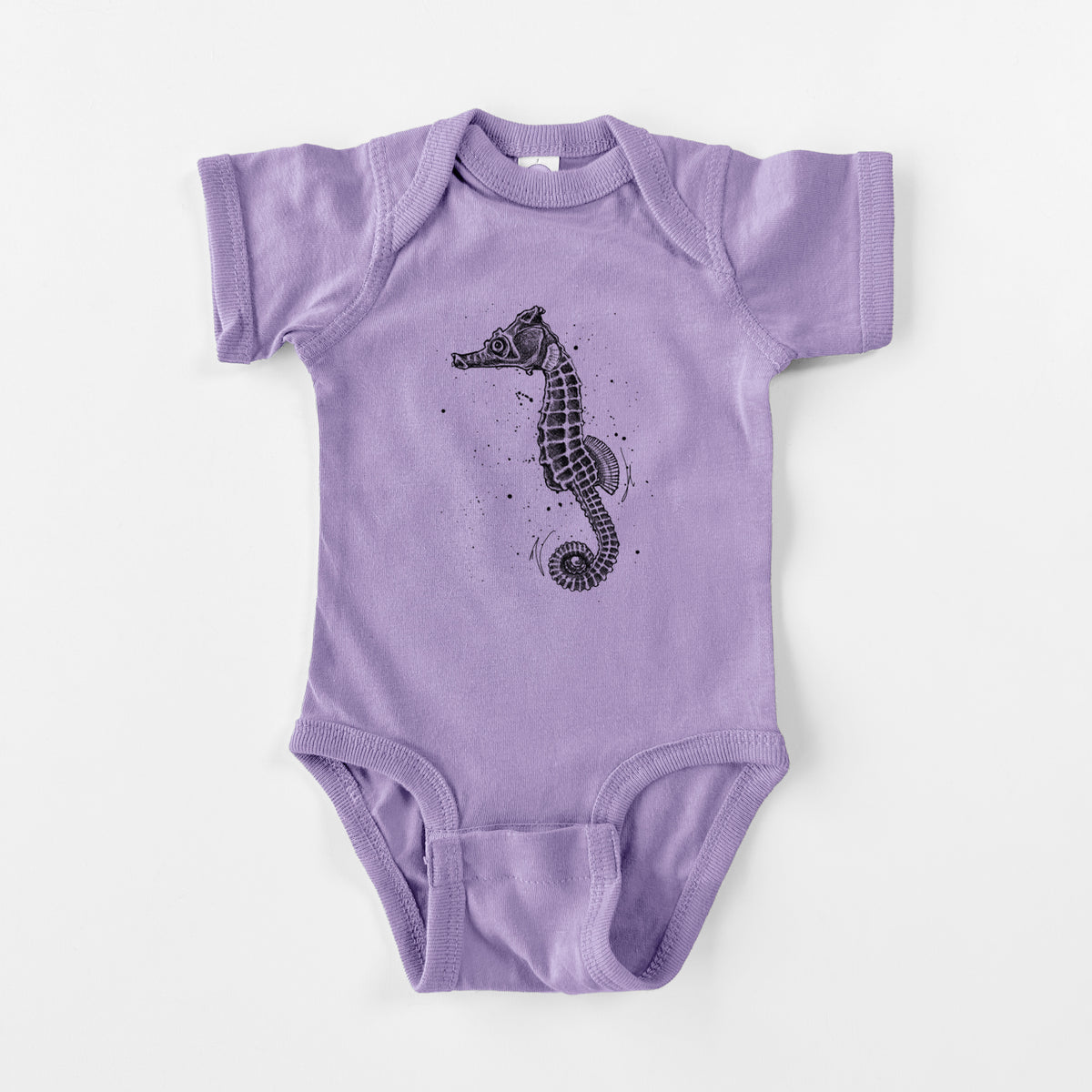 Hippocampus ingens - Pacific Seahorse - Baby Fine Jersey Bodysuit