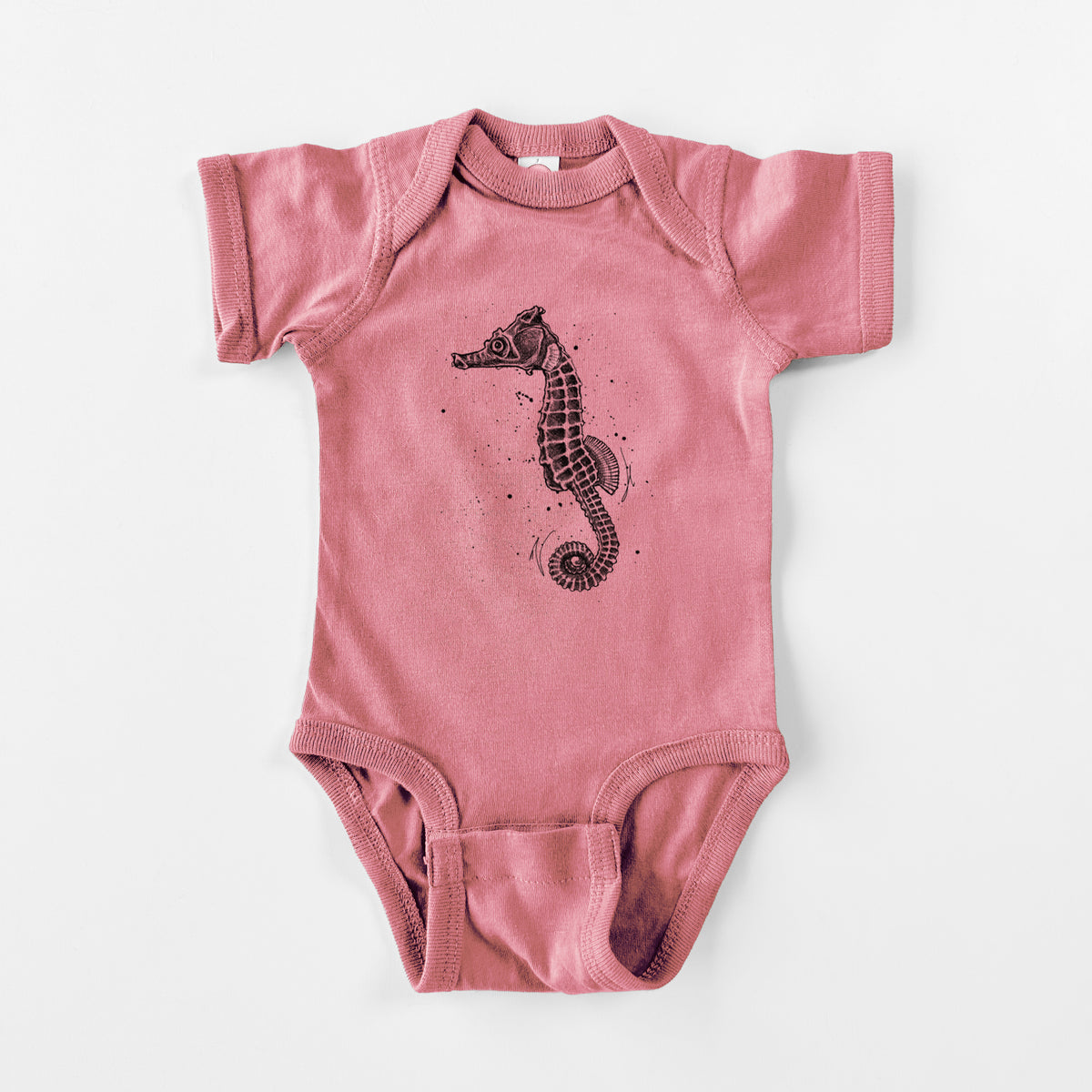 Hippocampus ingens - Pacific Seahorse - Baby Fine Jersey Bodysuit