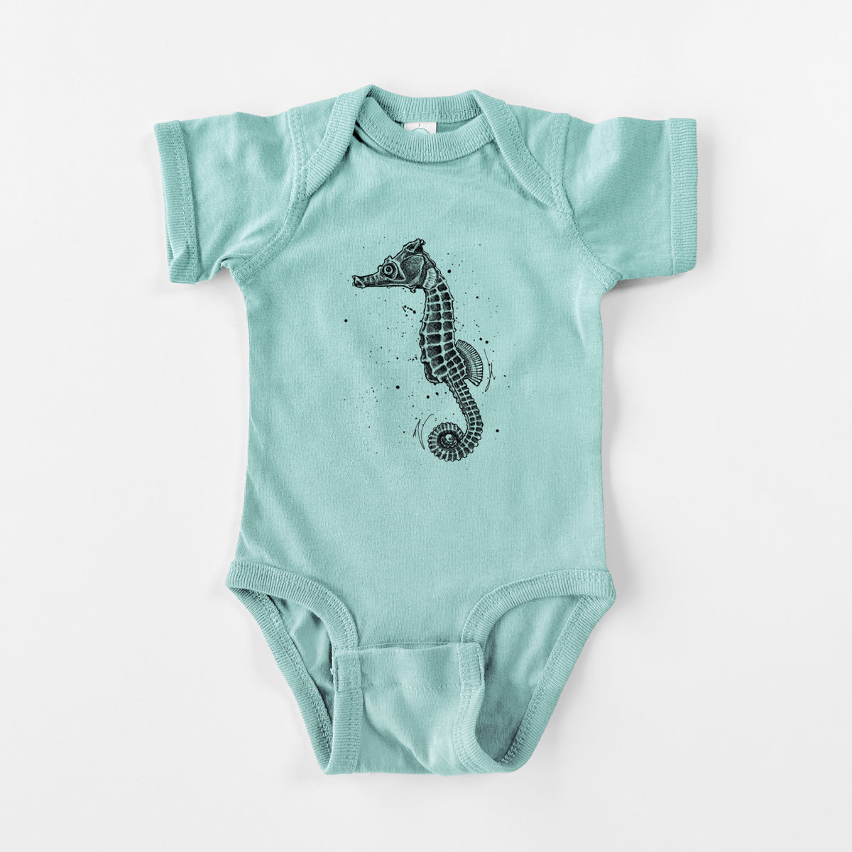 Hippocampus ingens - Pacific Seahorse - Baby Fine Jersey Bodysuit