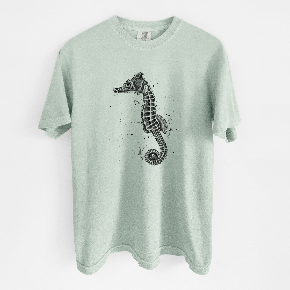 Hippocampus ingens - Pacific Seahorse - Unisex Comfort Colors Garment-Dyed Heavyweight T-shirt