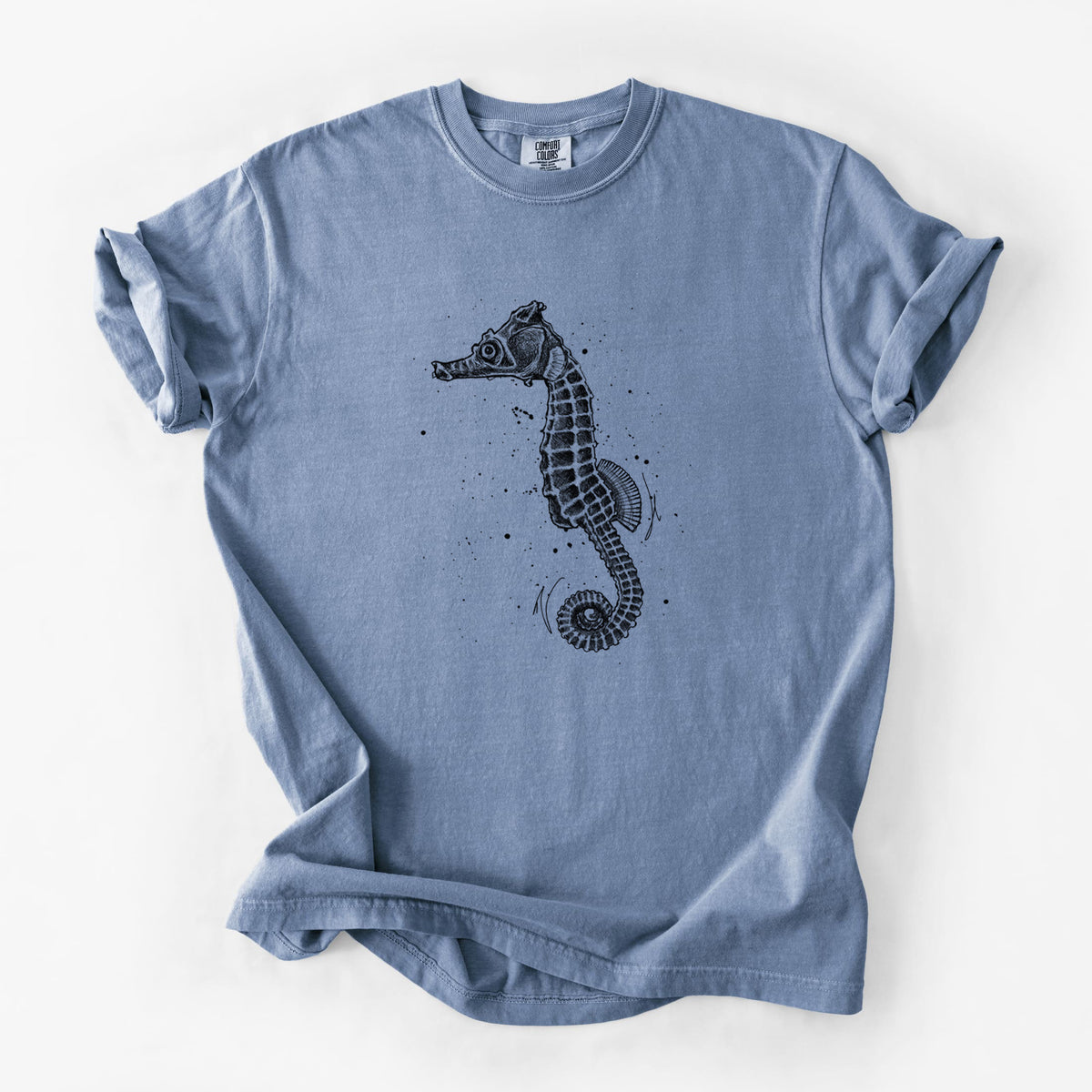 Hippocampus ingens - Pacific Seahorse - Unisex Comfort Colors Garment-Dyed Heavyweight T-shirt