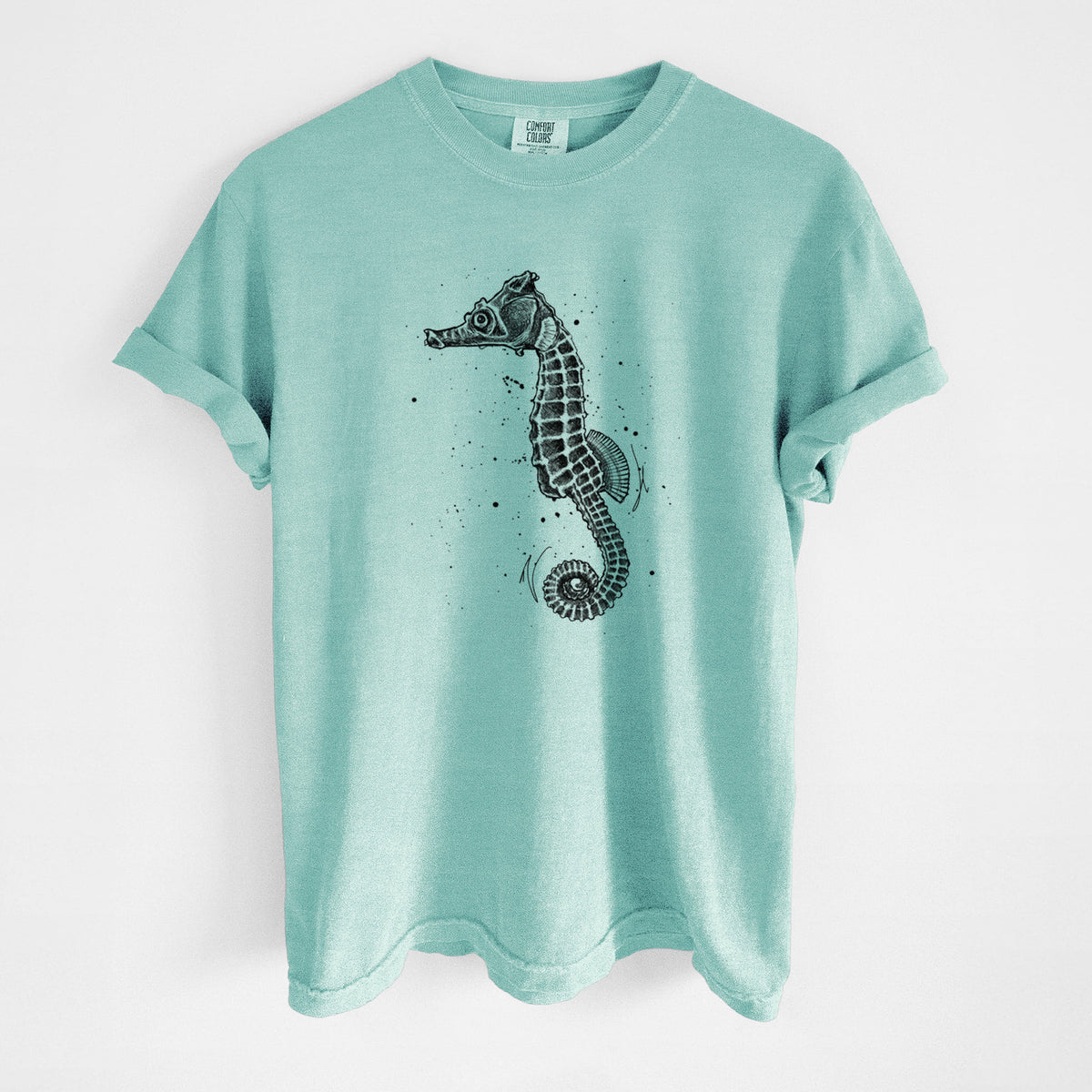Hippocampus ingens - Pacific Seahorse - Unisex Comfort Colors Garment-Dyed Heavyweight T-shirt