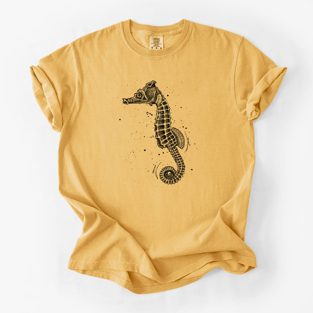 Hippocampus ingens - Pacific Seahorse - Unisex Comfort Colors Garment-Dyed Heavyweight T-shirt