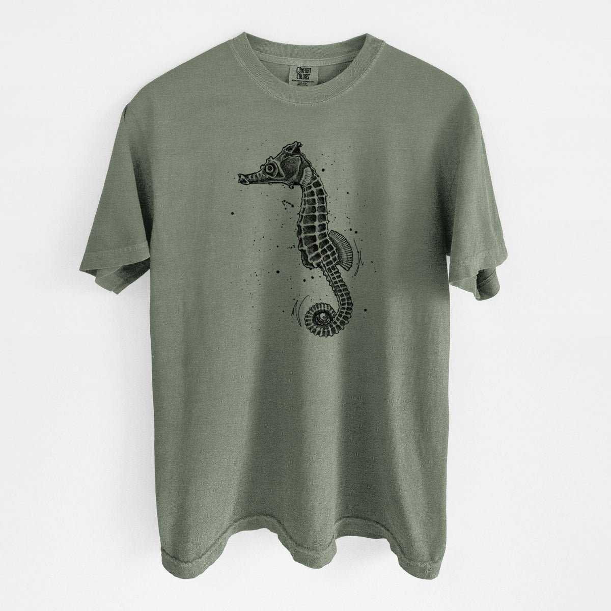 Hippocampus ingens - Pacific Seahorse - Unisex Comfort Colors Garment-Dyed Heavyweight T-shirt
