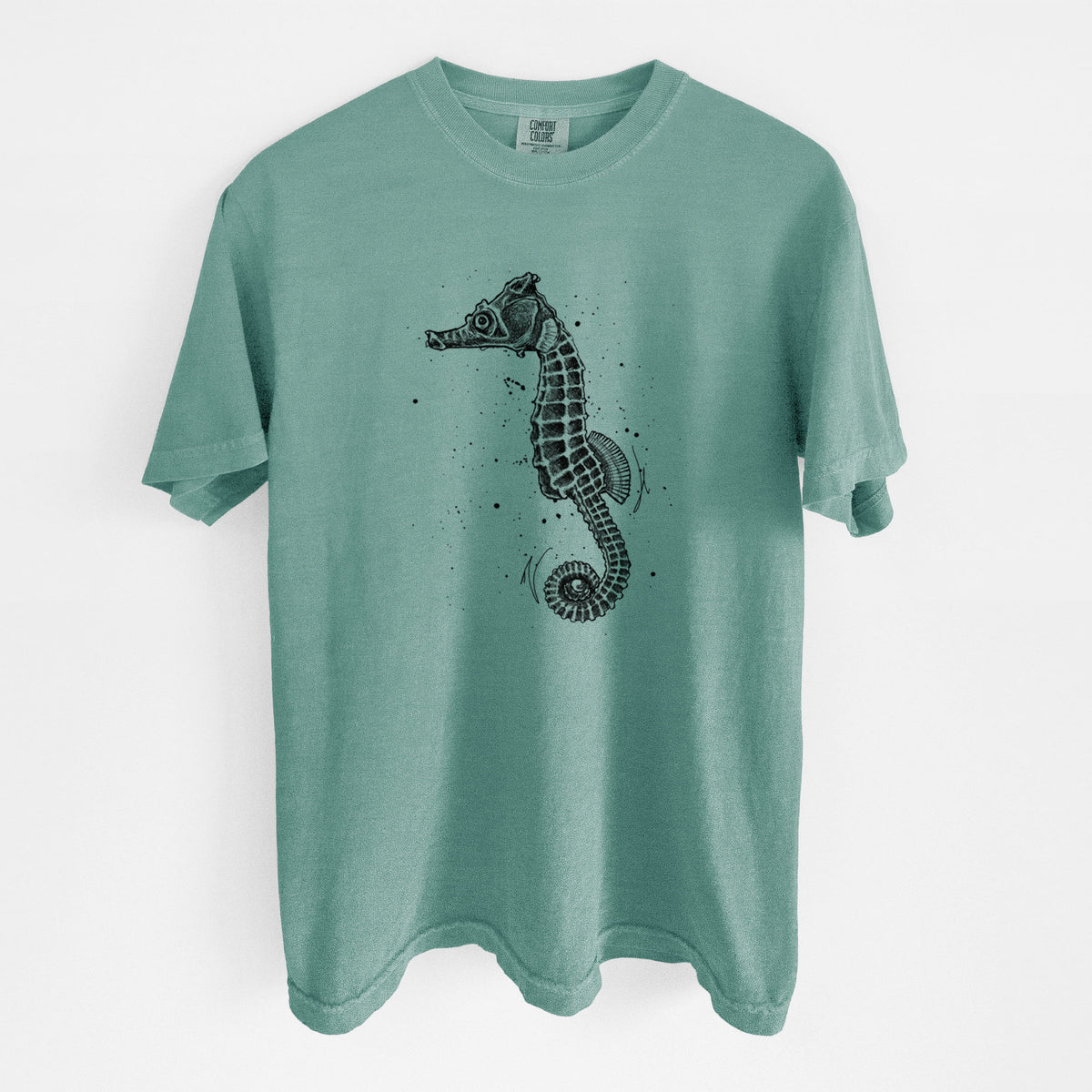 Hippocampus ingens - Pacific Seahorse - Unisex Comfort Colors Garment-Dyed Heavyweight T-shirt