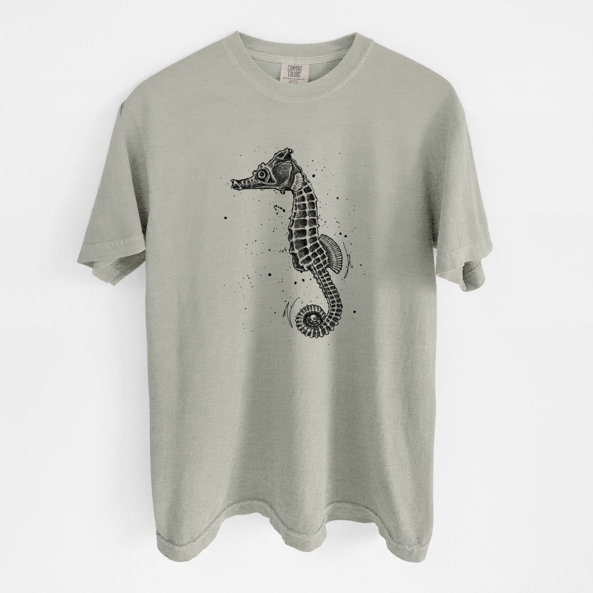 Hippocampus ingens - Pacific Seahorse - Unisex Comfort Colors Garment-Dyed Heavyweight T-shirt