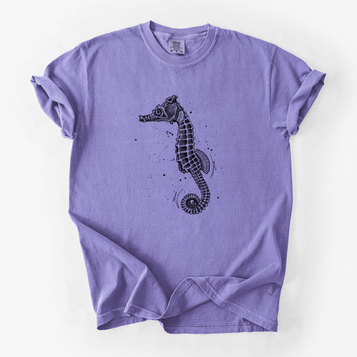 Hippocampus ingens - Pacific Seahorse - Unisex Comfort Colors Garment-Dyed Heavyweight T-shirt