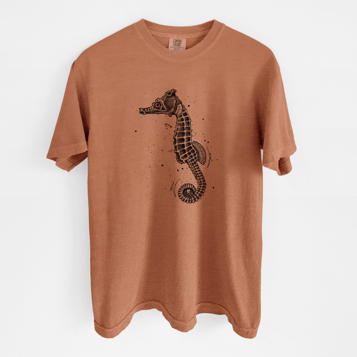 Hippocampus ingens - Pacific Seahorse - Unisex Comfort Colors Garment-Dyed Heavyweight T-shirt