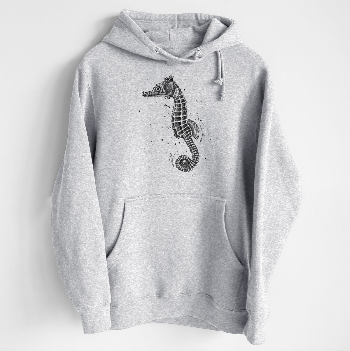 Hippocampus ingens - Pacific Seahorse - Heavyweight Fleece Hoodie