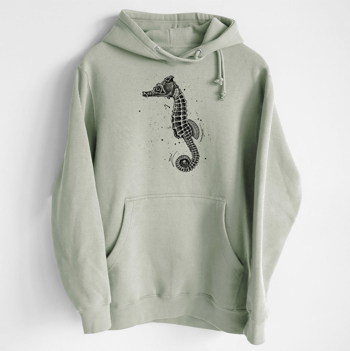 Hippocampus ingens - Pacific Seahorse - Heavyweight Fleece Hoodie