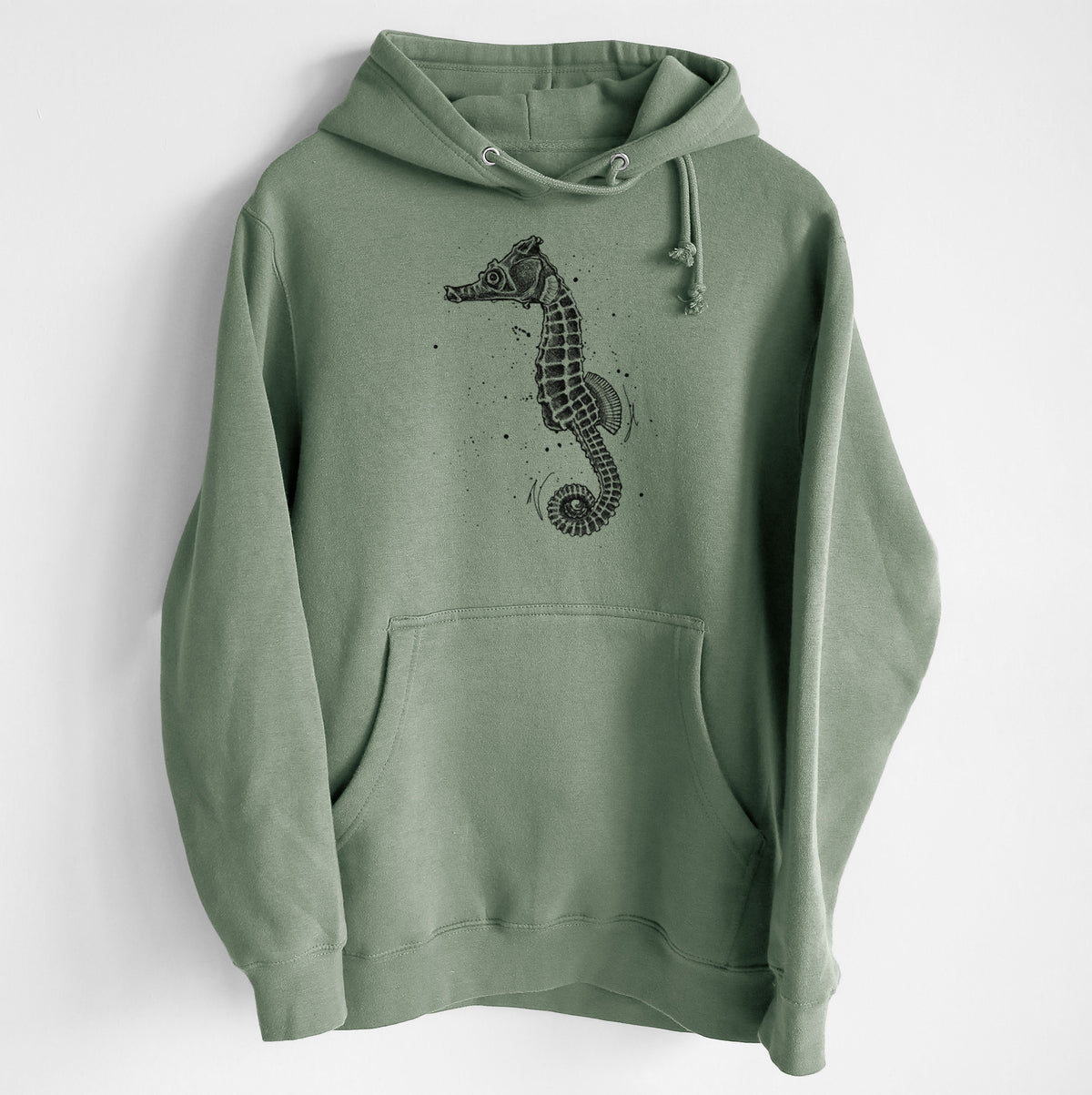 Hippocampus ingens - Pacific Seahorse - Heavyweight Fleece Hoodie