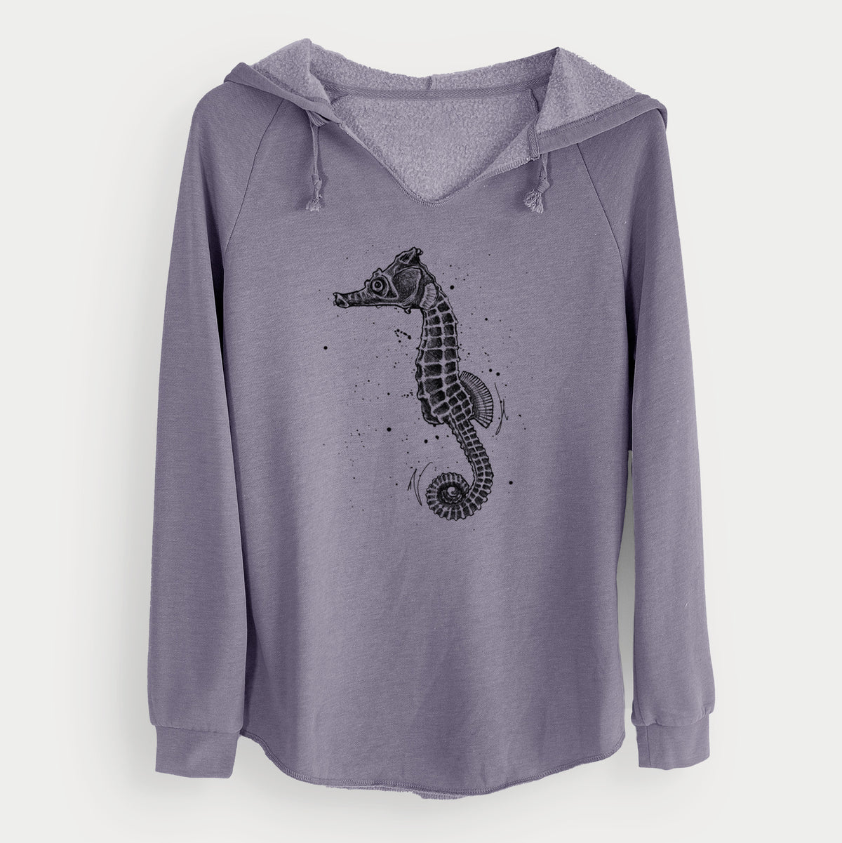 Hippocampus ingens - Pacific Seahorse - Cali Wave Hooded Sweatshirt