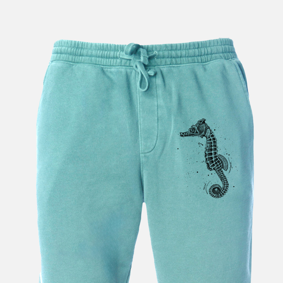 Hippocampus ingens - Pacific Seahorse - Unisex Pigment Dyed Sweatpants