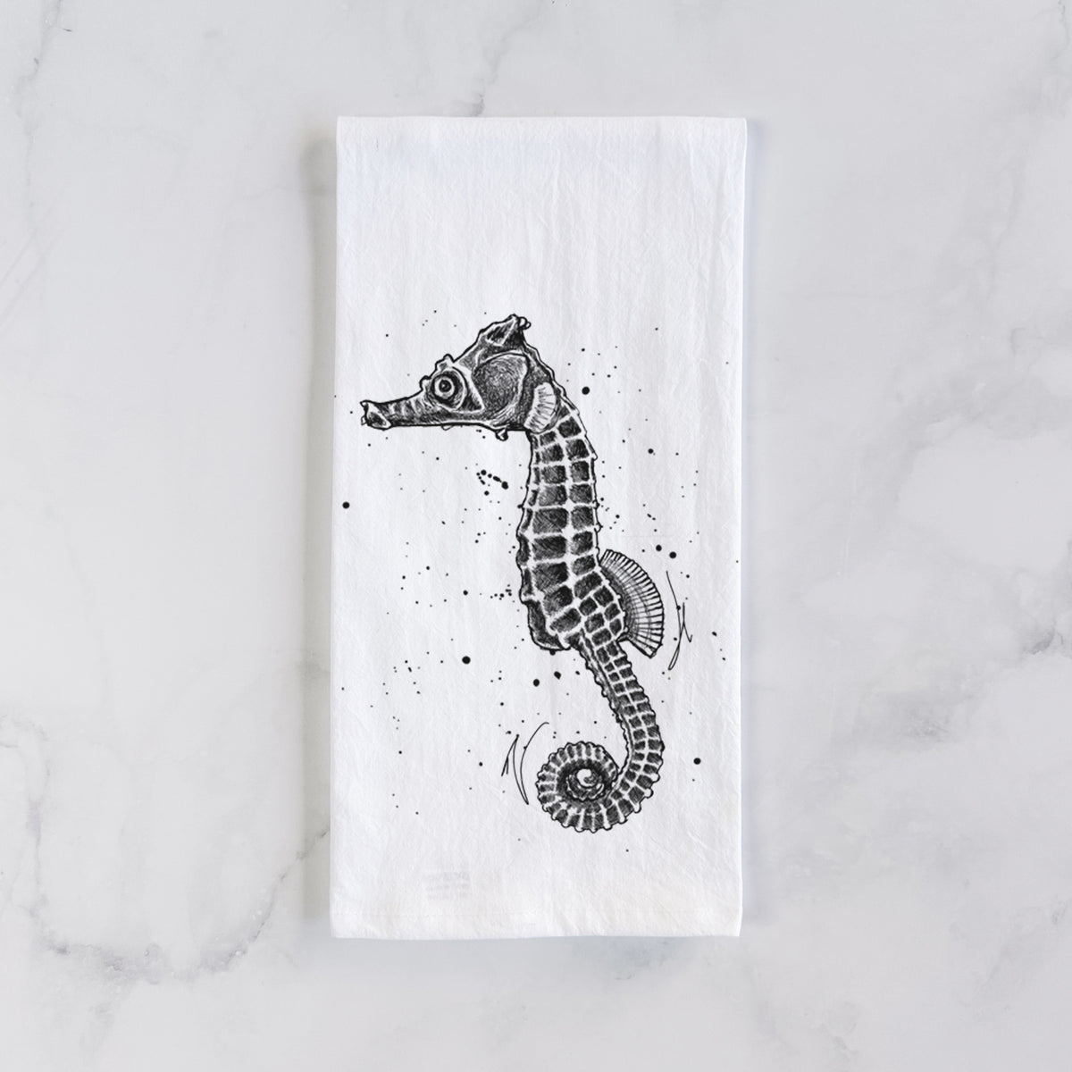 Hippocampus ingens - Pacific Seahorse Tea Towel