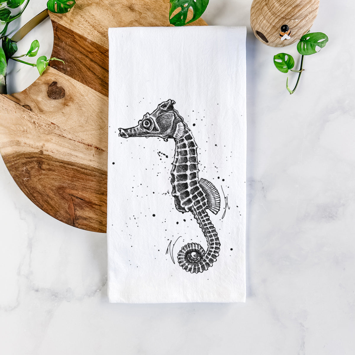 Hippocampus ingens - Pacific Seahorse Tea Towel