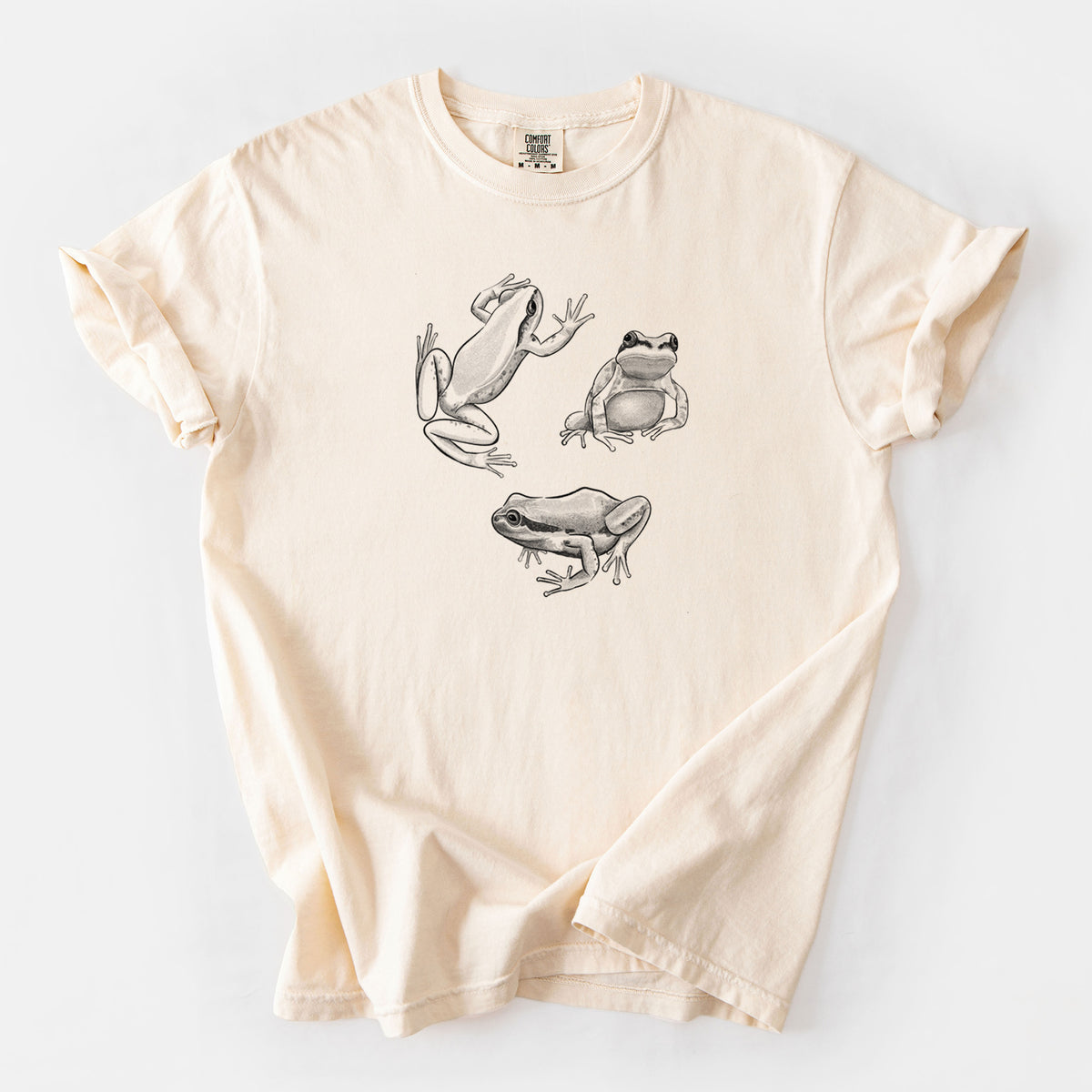Pacific Tree Frogs - Pseudacris regilla - Unisex Comfort Colors Garment-Dyed Heavyweight T-shirt