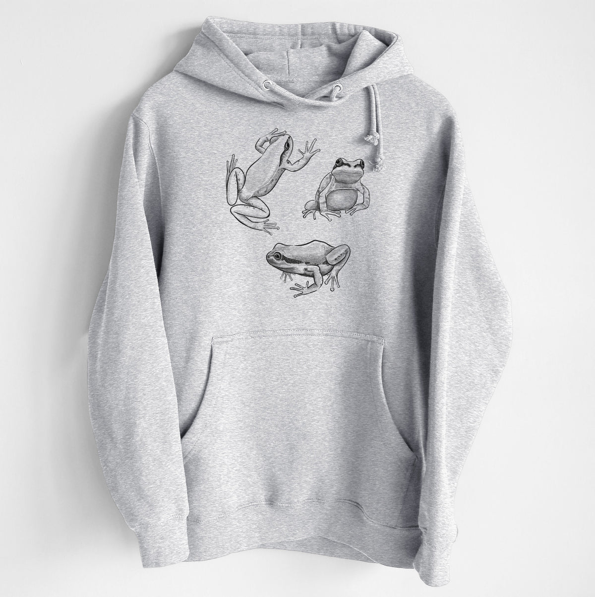 Pacific Tree Frogs - Pseudacris regilla - Heavyweight Fleece Hoodie