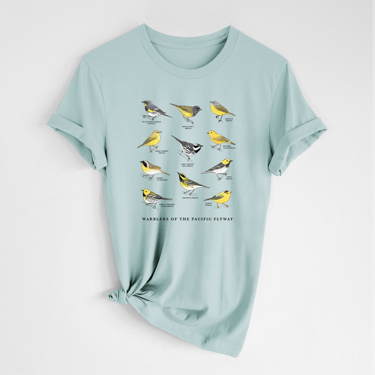 Warblers of the Pacific Flyway - Lightweight 100% Cotton Unisex Crewneck