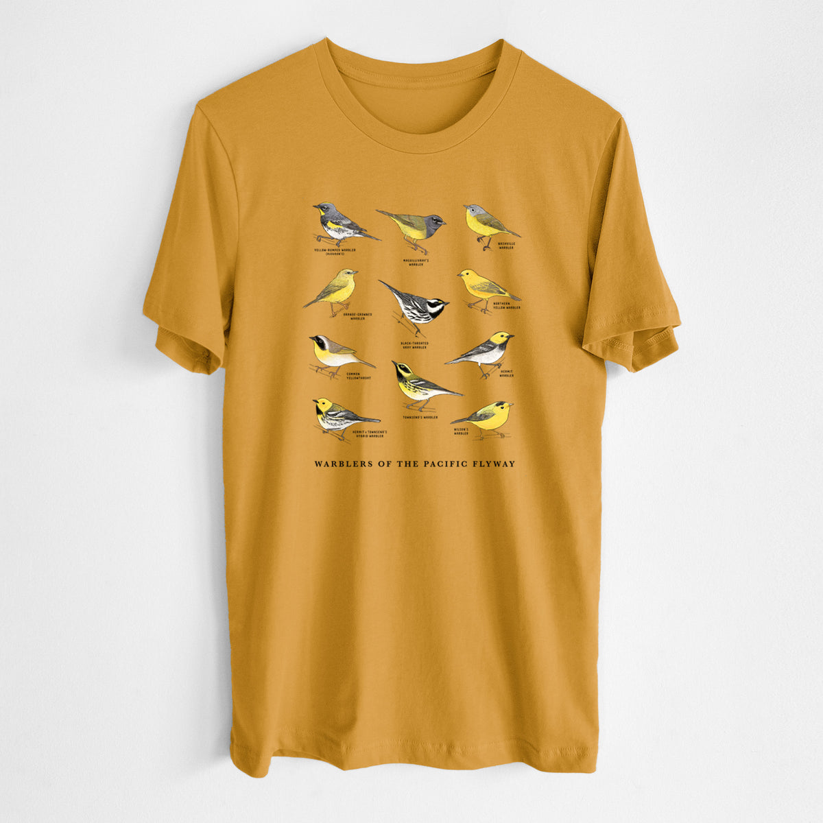 Warblers of the Pacific Flyway - Lightweight 100% Cotton Unisex Crewneck