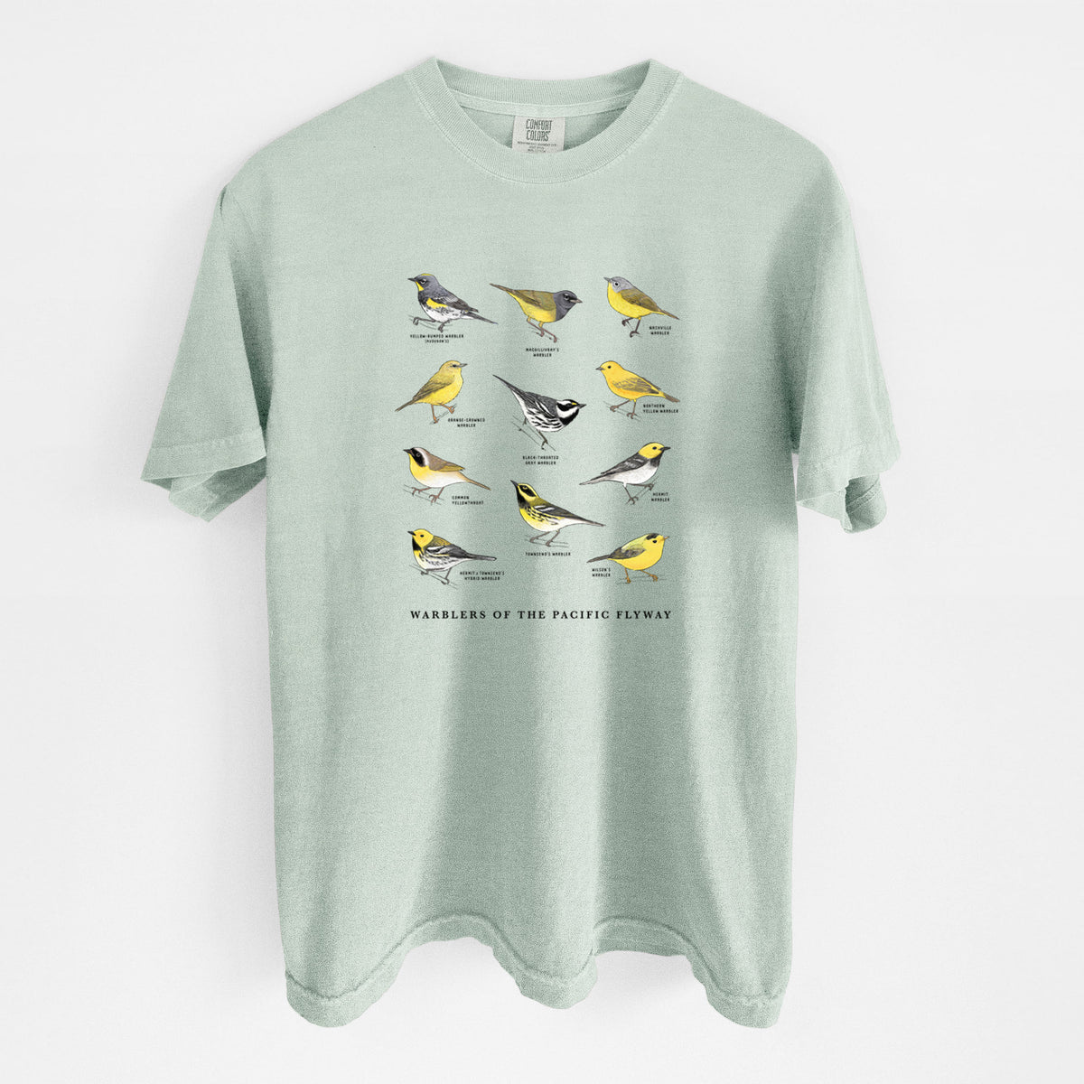 Warblers of the Pacific Flyway - Unisex Comfort Colors Garment-Dyed Heavyweight T-shirt