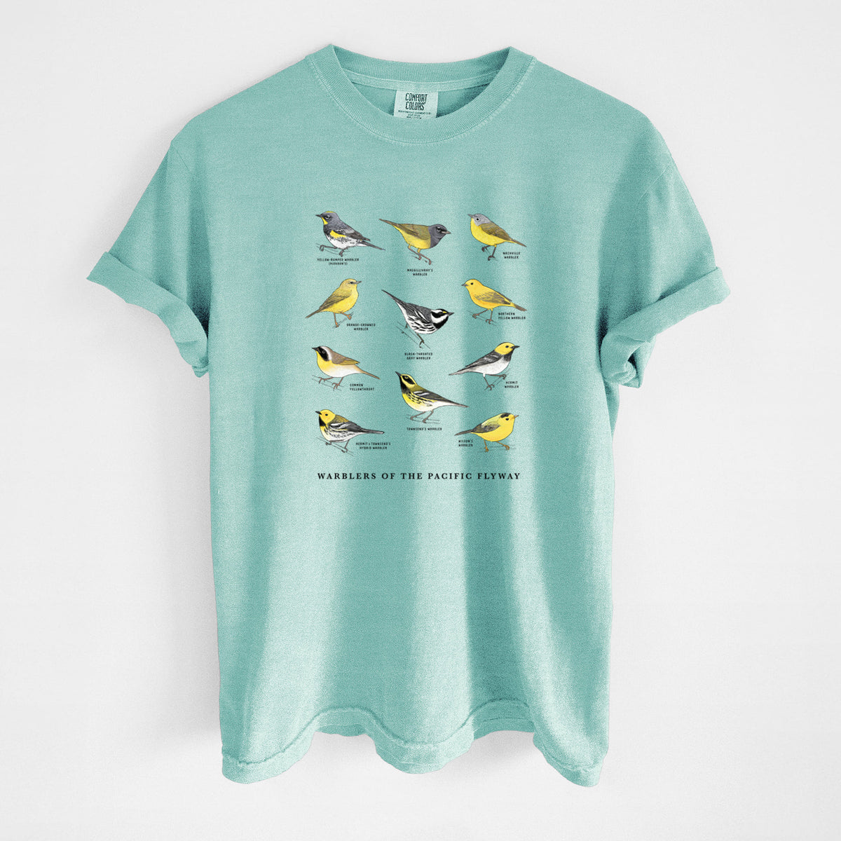 Warblers of the Pacific Flyway - Unisex Comfort Colors Garment-Dyed Heavyweight T-shirt